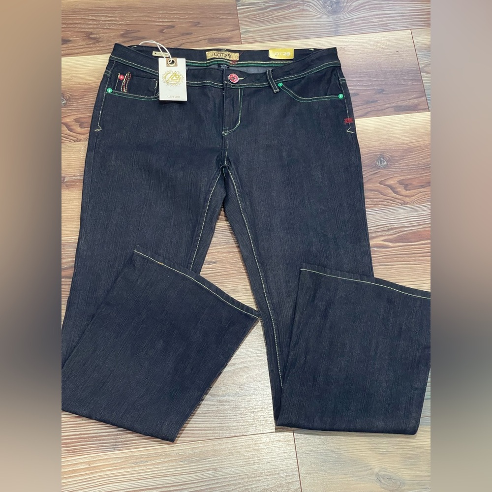 New Lot‎ 29 15 Stylish Black Jeans “Kingston Classics” Jeweled/Embroidered  799